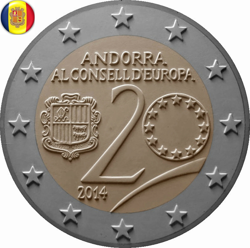 2 euros Andorre 2014