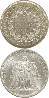 5 francs Hercule 1873